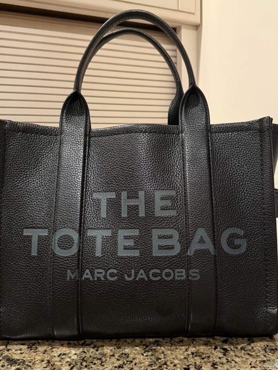 Marc Jacobs Black Pebbled Leather 'The Tote Bag' Men's Tote